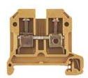 0380520000 Weidmuller Terminal Block Connector 2 Position Feed Through Yellow 8-22 AWG