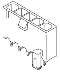 MOLEX 39-30-1039 CONNECTOR WIRE TO BOARD 3 POS 4.2MM