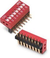 418217270908A Wurth Dip Switch 25mA 24VDC SPST 8 Position Through Hole