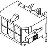 Molex 43045-2200 Right Angle Power Connector Header 22 Position 600V 5A Tin Plated Brass Pins
