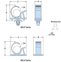 4323 Heyco Cable Mounting & Accessories WCLA 258 NATURAL - Image 2