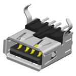 Neltron 5075AR-04-SM1-XX USB Connector A Socket 4Ways R/A SMD Metal Shell Dip Type.