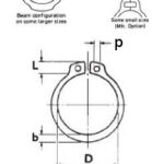 5100-100 Waldes-Truarc External Retaining Ring With Lugs D: 0.925"