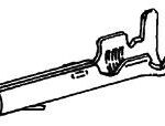 TE Connectivity / AMP 60619-1 Crimp Pin Connector 14-20 AWG
