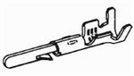 TE Connectivity / AMP 60620-4 Terminal Pin 14-20AWG Wire Tin Plated Crimp