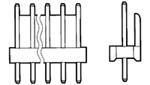 AMP 640454-3 Connector Wire to Board HDR 3 POS 2.54mm