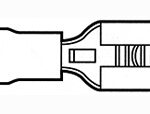 TYCO 640911-1 CONNECTOR RECEPT FASTON 18-22AWG .205