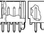 TE Connectivity 644486-2 Vertical Shrouded Pin Header 0.10" 2 Position Tin Plated