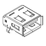 67643-1930 Molex USB Connector 4 Terminal 1 Port