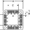 FCI 69802-044LF Surface Mount PLCC Socket 44 Position 1.27mm Pitch - Image 2