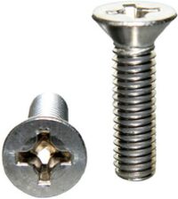 7040PH7306 Flat Head Philips Drive Machine Screw 4-40 x 1/4" 18-8 - Image 2