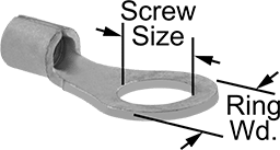 7113K97 Noninsulated Ring Terminal 22-18AWG Trusted Distributor 7113K97 Noninsulated Ring Terminal 22-18AWG
