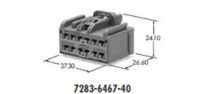 7283-6467-40 Yazaki Connector LIGHT GRAY 37.30x26.6x24.1 RoHS - Image 2