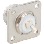 Amphenol 83-798 Panel Mount UHF / RF Connector Silver Plated SO-239A 300 MHz