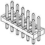 MOLEX 87089-2416 HEADER STRIP MALE