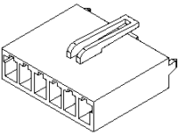 90331-1003 Molex Connector Power Supply Housing 6 Circuits