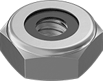 90633A007 Low-Strength Steel Thin Nylon-Insert Locknut