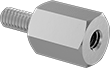 93655A200 Male-Female Threaded Hex Standoff