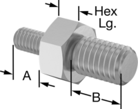 95316A150 Steel Male Hex Thread Adapter