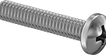 91772A114 Passivated 18-8 Stainless Steel Pan Head Phillips Screw