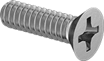 91771A148 Steel Phillips Flat Head Screw Passivated