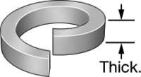 91111A118 Steel Split Lock Washer