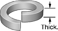 92148A170 Steel Split Lock Washer - Image 2