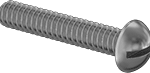 92453A112 Brass Round Head Slotted Screw