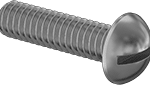 92453A196 Brass Round Head Slotted Screw