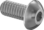 92949A192 Steel Button Head Hex Drive Screw
