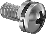 93405A106 Steel Pan Head Screw 1/4" Long