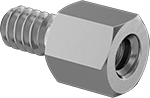 93505A460 Aluminum Hex Standoff 3/16" Long