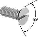 93840A216 Nylon Slotted Flat Head Screw