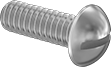 94609A108 Nylon Decorative Round Head Slotted Screw