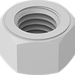 94812A400 Nylon Hex Nut 8-32