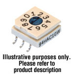 Grayhill 94HAC16W Rotary Switch Hex DIP 0.03A 30VDC SMD
