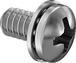 95345A043 Steel Pan Head Screw with Internal-Tooth Washer