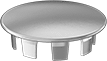 9563K61 Push-in Metal Plug Nickel-Plated