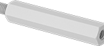 95783A068 Nylon Hex Standoff