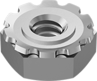 96278A007 Steel Locknut with External-Tooth Lock Washer