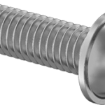 97654A676 Steel Flanged Button Head Screw, 10mm Long