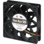 9GV1224P4G01 Sanyo Denki Fan Tubeaxial 24VDC Square 4 Wire Leads
