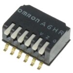 A6HR-6104 OMRON DIP Switch 6P 2.3mm Piano 0.025A 24V