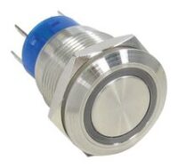 AV1910R512Q04 Alcoswitch Pushbutton Switch 3A 250VAC SPST - Image 2