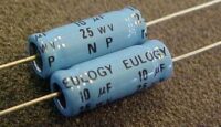 Eulogy AX106M025 Aluminum Electrolytic Capacitor 10uF 25V 20% Axial - Image 2