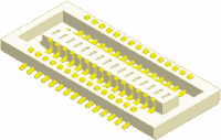 Amtek BTB04M-XX-U Board to Board 0.4mm Male Type H=0.675mm - Image 2