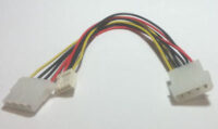 CB-POWER-531-Y Cable 8inch 4Pin Molex (M) to 4Pin Molex (F) & Floppy 4Pin (F) - Image 2