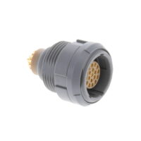 CKB.M19.GLLG Lemo Push-Pull, Detent Lock Connector Receptacle, Female Sockets 19 Position Solder Cup