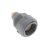 CKB.M26.GLLG Lemo Push-Pull, Detent Lock Connector Receptacle, Female Sockets 26 Position Solder Cup