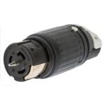 CS8364C Kellems Power Entry Connector, 250V 50A Black Trusted Distributor CS8364C Kellems Power Entry Connector